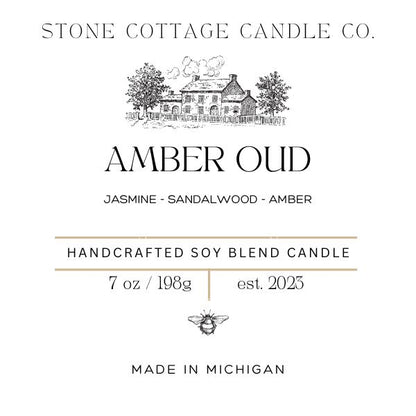 Amber Oud- 7oz Candle