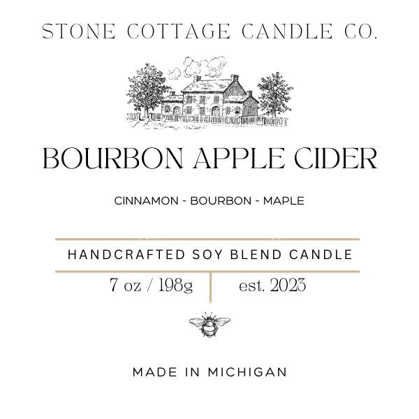 Bourbon Apple Cider- 7oz Candle