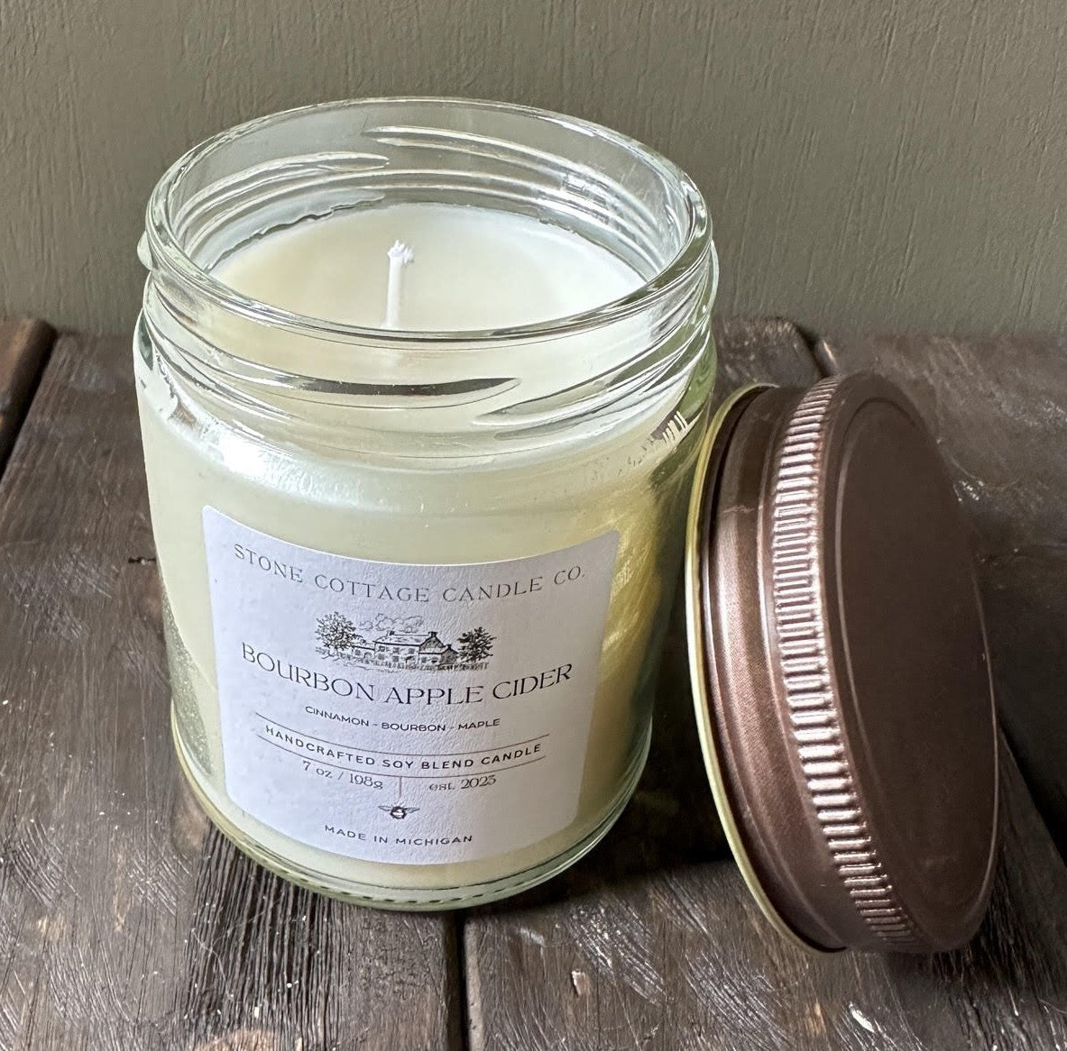 Bourbon Apple Cider- 7oz Candle
