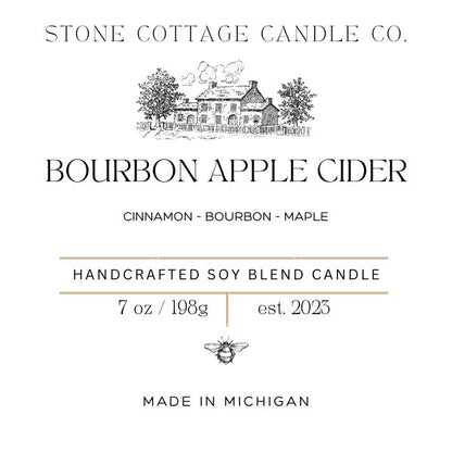 Bourbon Apple Cider- 7oz Candle