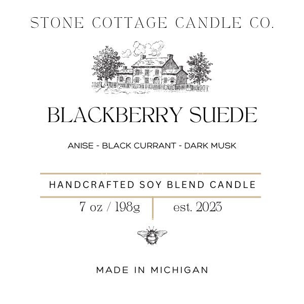 Blackberry Suede- 7oz Candle